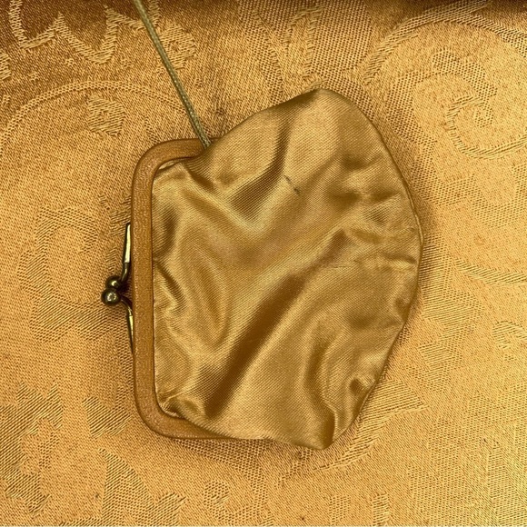 VINTAGE 1930’s ERA DARK BLUE VELVET HANDBAG PURSE RETRO PINUP SATIN LINED FORMAL - Picture 14 of 15